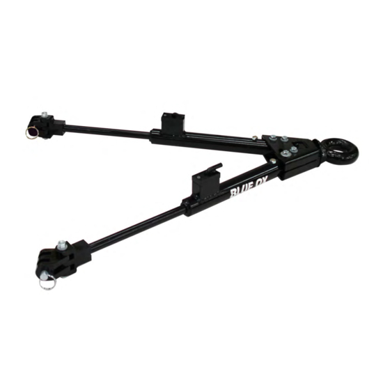 Blue Ox TRION BX7520P Operator, Parts, And Installation Manual