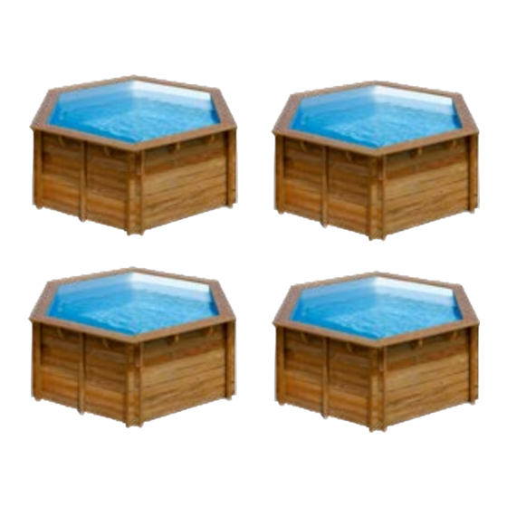 GRE 800003 Round Wooden Pool Manuals