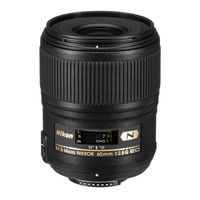 Nikon 2177 - Micro-Nikkor Macro Lens User Manual