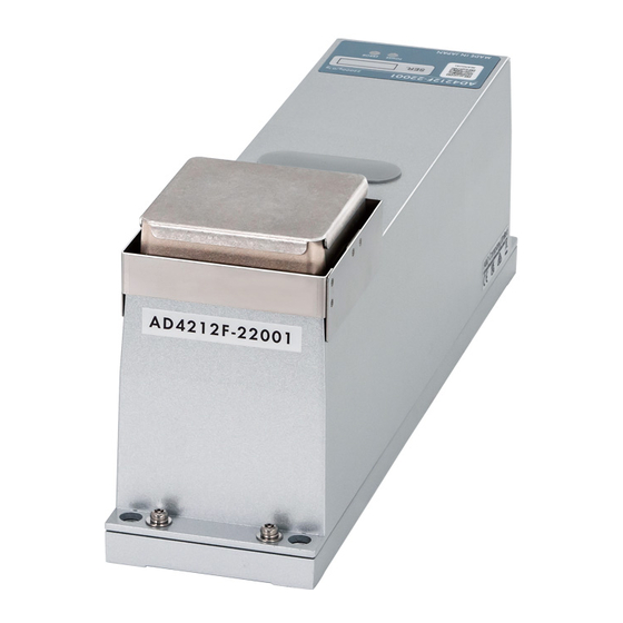 AND AD-4212F Series Instruction Manual