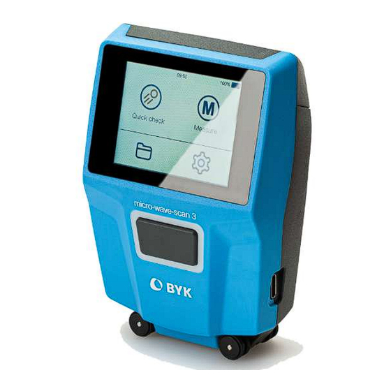 BYK micro-wave-scan 3 Operating Instructions Manual