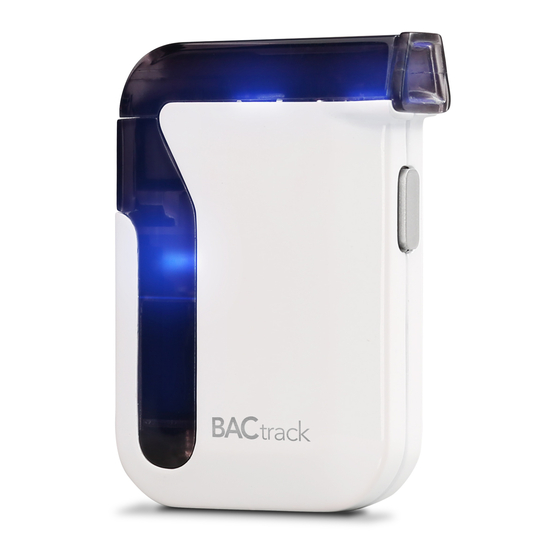 BACtrack Backtrack Breathalyzer Equipment Manuals