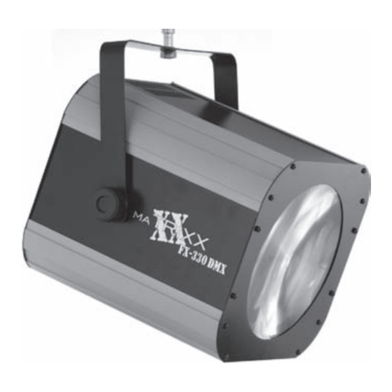 Stairville MATRIXX FX-330 DMX Owner's Manual