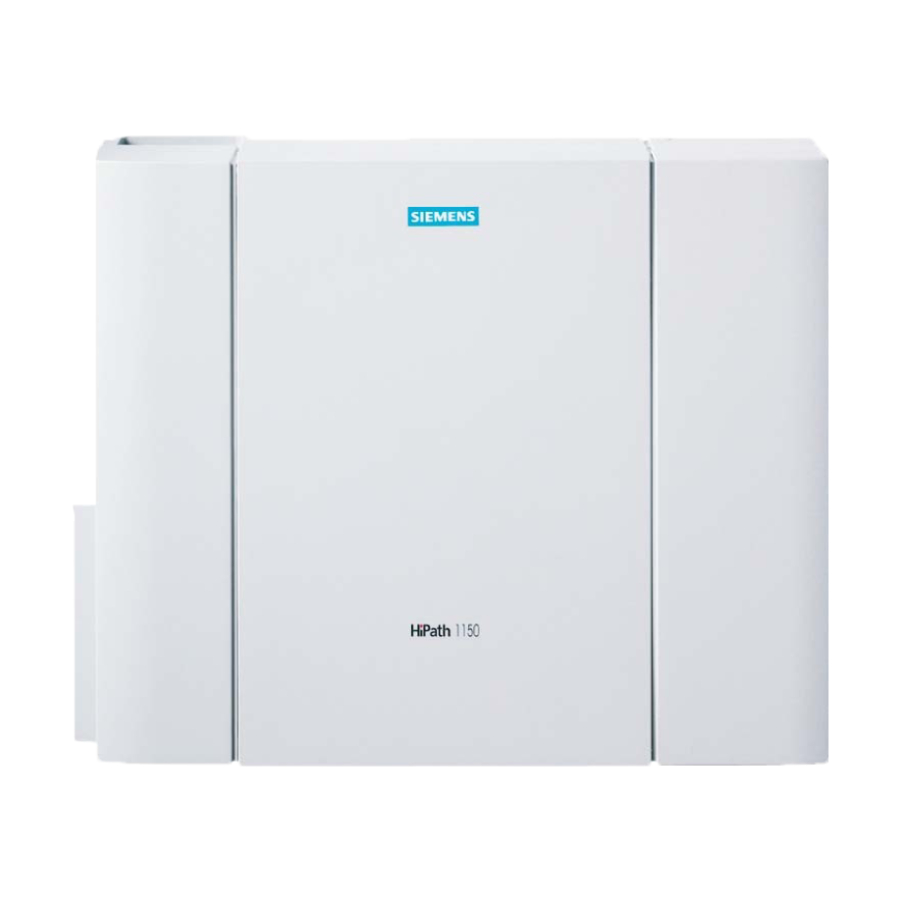 Siemens HiPath 1100 Manuals