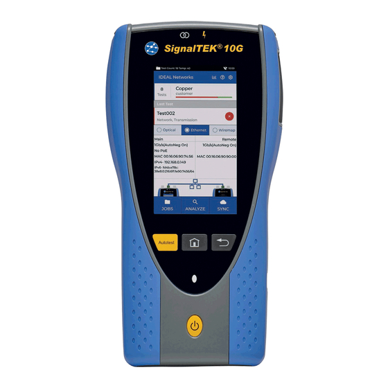 IDEAL Networks SignalTEK 10G User Manual