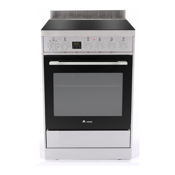 User Manuals: Award AFEC60S Cooker Ceramic Hob