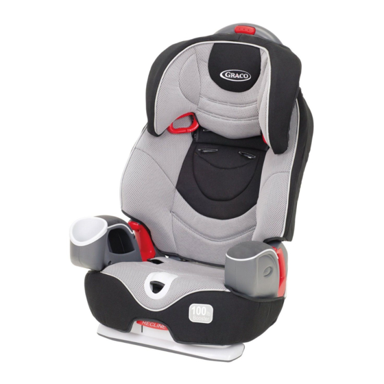 Graco NAUTILUS Child Restraint/Booster Seat Manuals