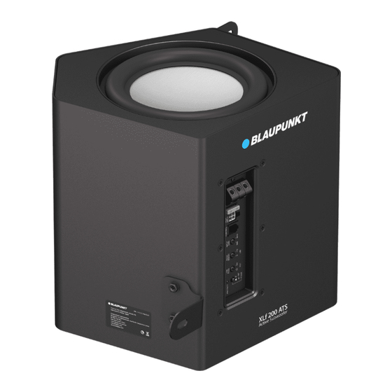 Blaupunkt XLf 200 ATS Operating And Installation Instructions