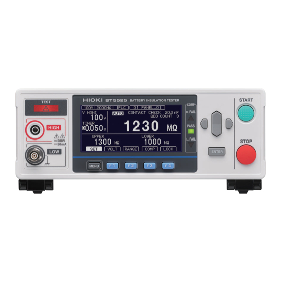 Hioki BT5525 Startup Manual
