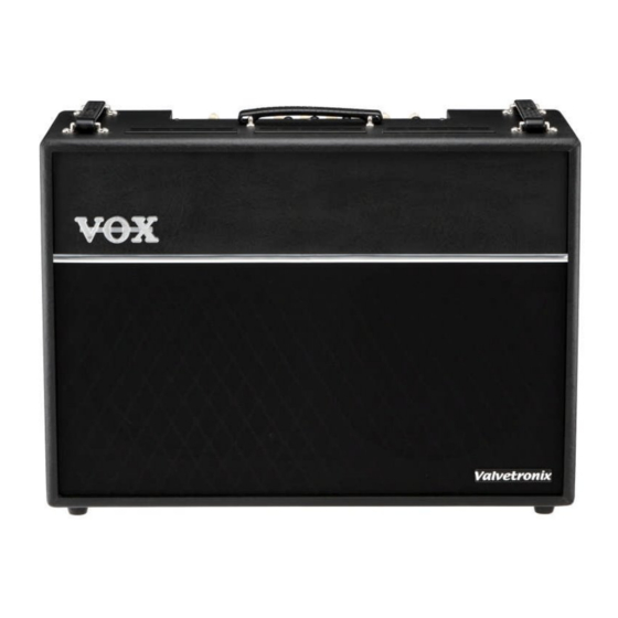 Vox Valvetronix VT120+ Manuals | ManualsLib