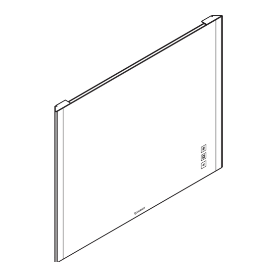 DURAVIT XViu XV 7043 Mounting Instructions
