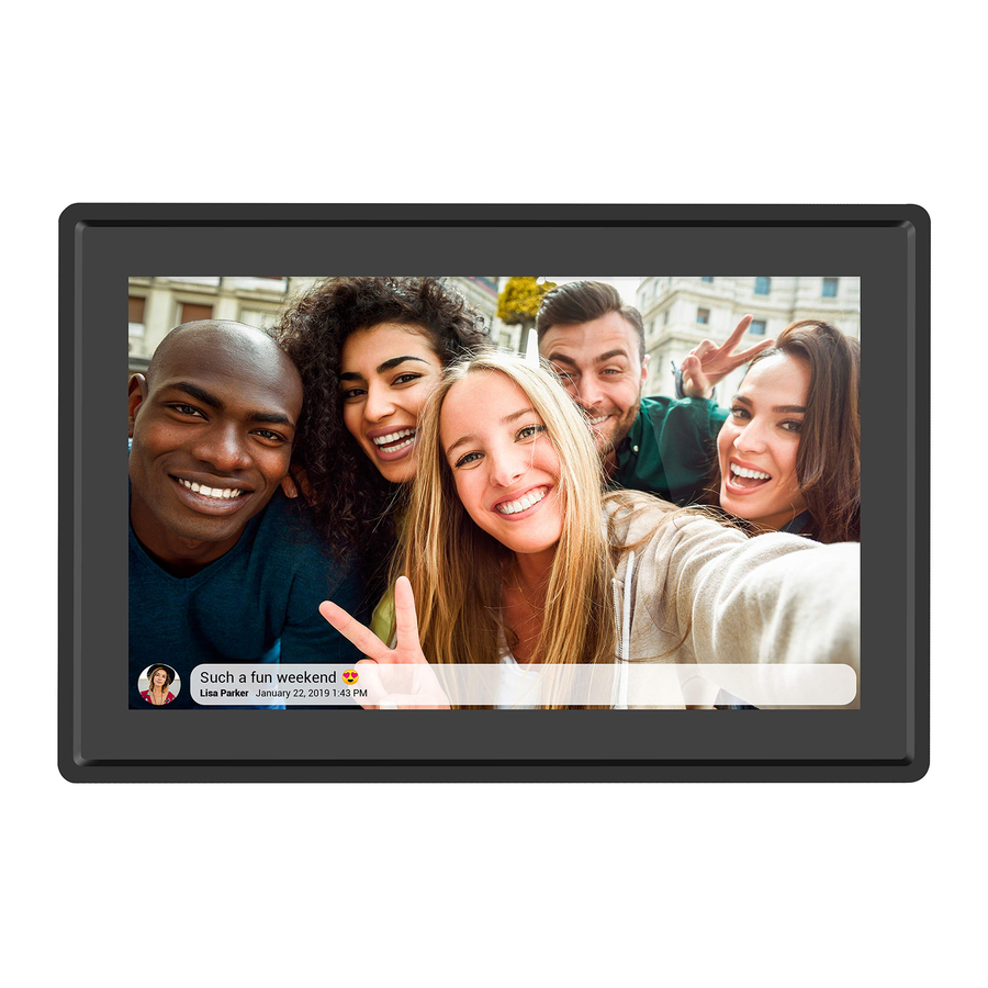 Feelcare HN-DPF1001 - Digital Smart Wifi Photo Frame Manual