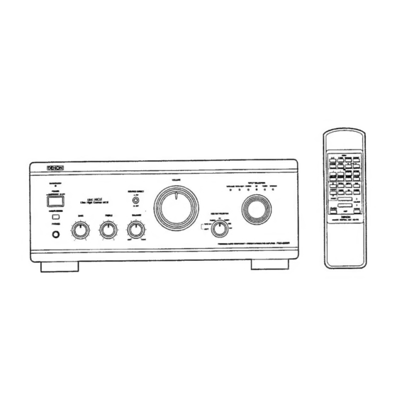Nippon Columbia DENON PMA-2000R Amplifier Manuals