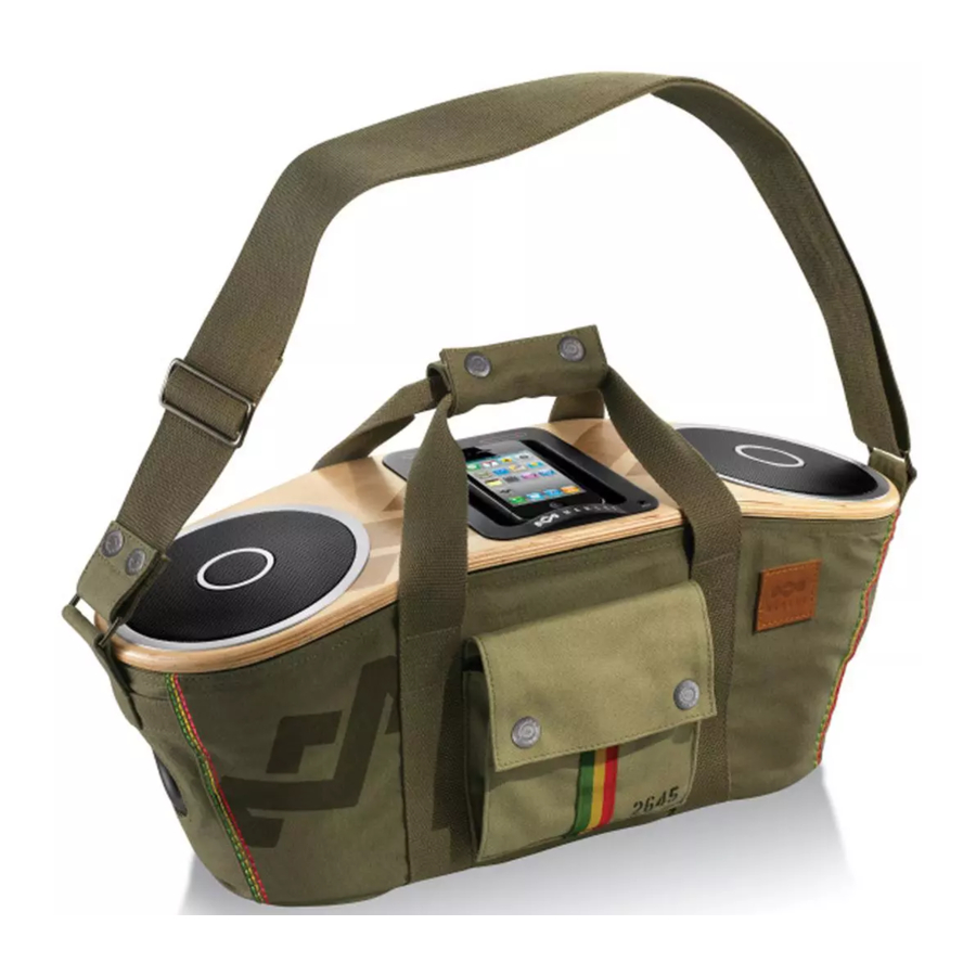 Marley Bag of Riddim - Portable Stereo System Manual