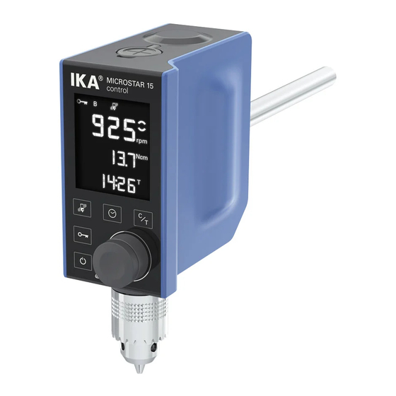 IKA MICROSTAR control Series User Manual
