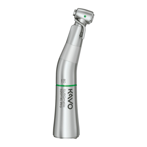 KaVo SURGmatic S201 XL Pro Instructions For Use Manual