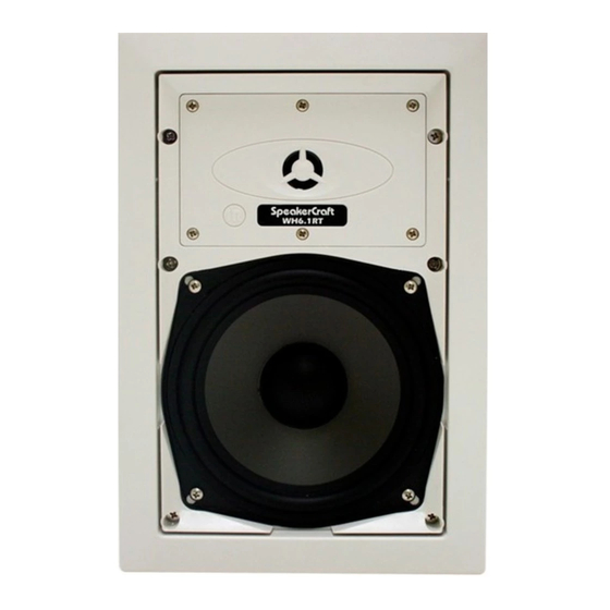SpeakerCraft Whole House Audio WH6.2RT Owner's Manual