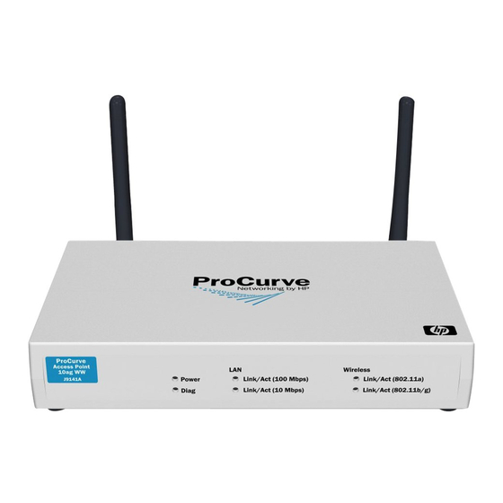 ProCurve 10ag Quick Setup Manual