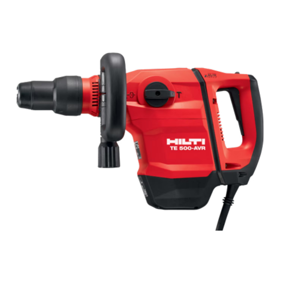 Hilti TE 500-AVR Operating Instructions Manual