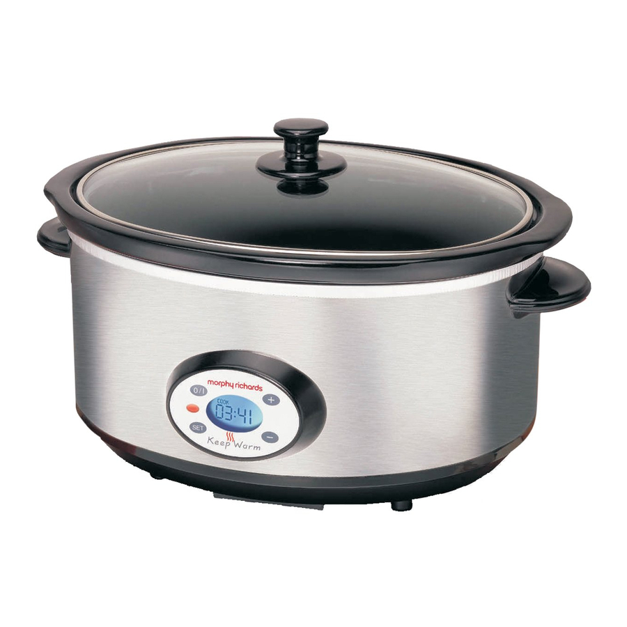 Morphy Richards 48730 Instructions Manual