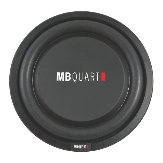 MB QUART RLP204 Installation Manual