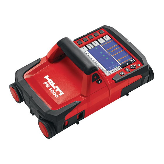 Hilti PS 1000 X-Scan Manuals