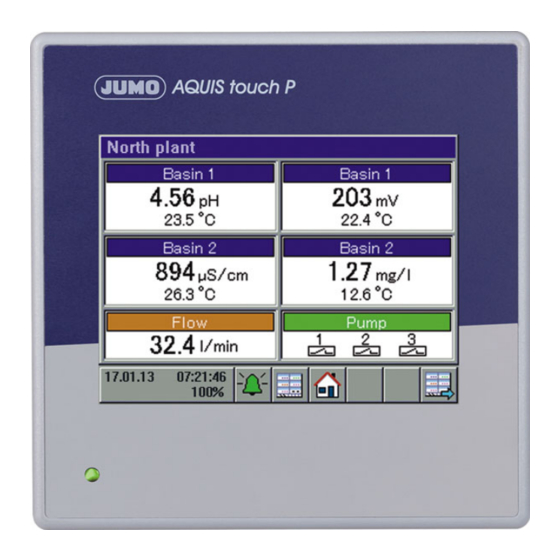 JUMO AQUIS touch P Operating Manual