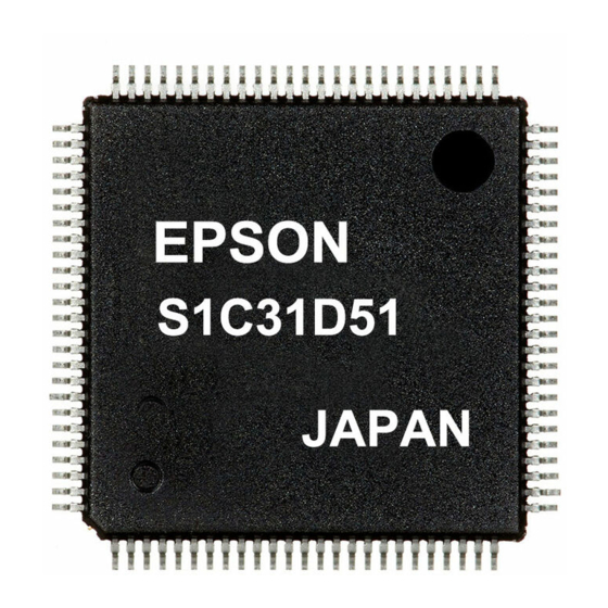 Epson S1C31D50 Manuals