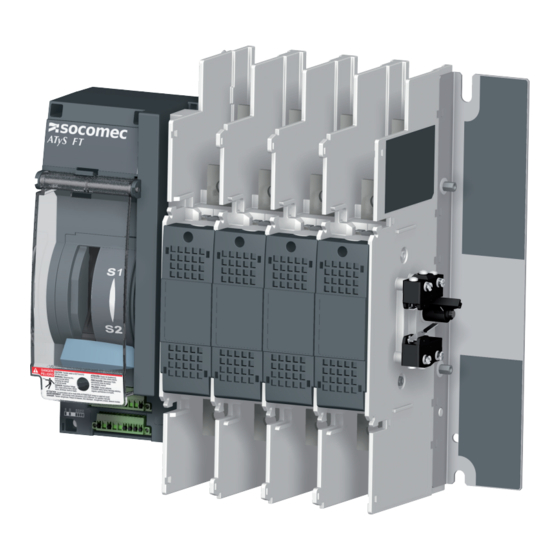 socomec ATyS FT Manuals