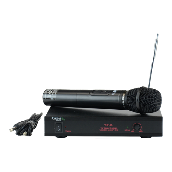 Ibiza sound VHF2H Instruction Manual