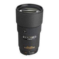 Nikon AF Nikkor 180mm f/2.8D IF-ED Instruction Manual