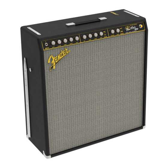 Fender PanoVerb-Amp Owner's Manual