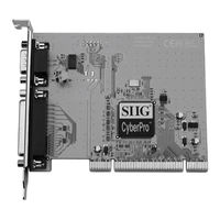 SIIG Cyber 1S1P PCI Quick Installation Manual