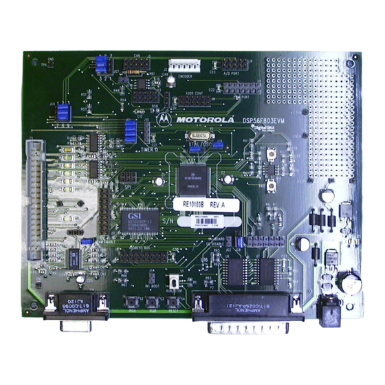 Motorola DSP56F803 Hardware User Manual
