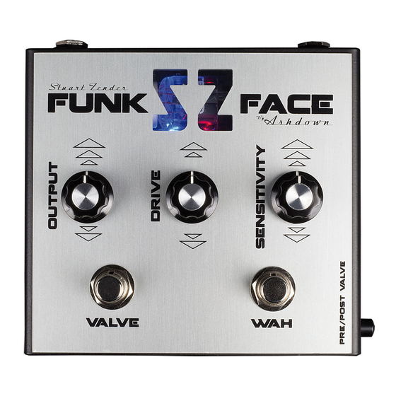 Ashdown Stuart Zender FUNK FACE User Manual