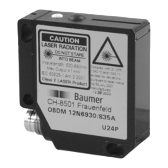 Baumer OBDM 12P6920/S35A Quick Start Manual
