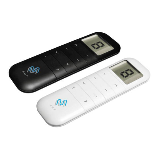 User Manuals: AMP AMP TDBU REMOTE Motorized Blind
