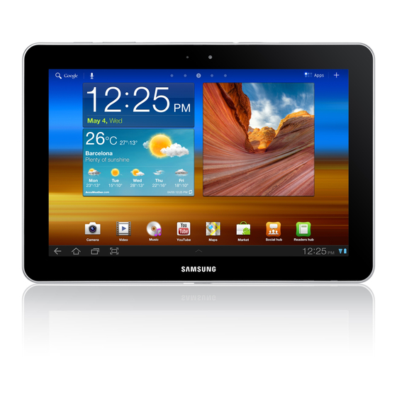 Samsung Galaxy Tab GT-P7510 Manuals