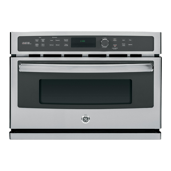 User Manuals: GE Advantium PSB9100 Single Wall Oven