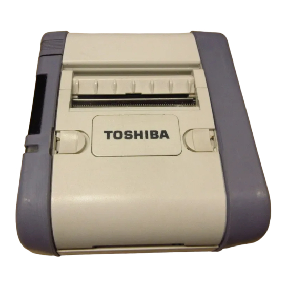 Toshiba TEC B-SP2D Series Manual