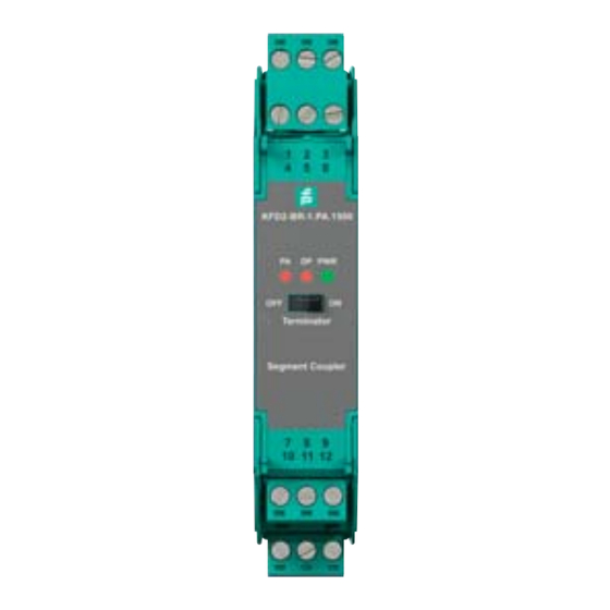 Pepperl+Fuchs FieldConnex KFD2-BR-1.PA.1500 Manual