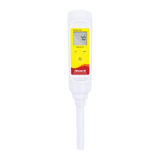 Bante Instruments PHscan10 Instruction Manual