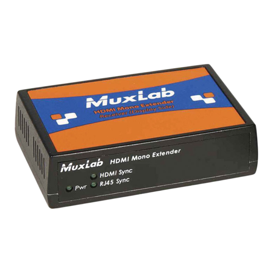 MuxLab 500450-LR Quick Installation Manual