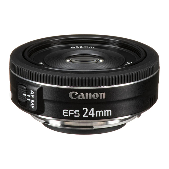 Canon EF-S24mm F2.8 STM Manual