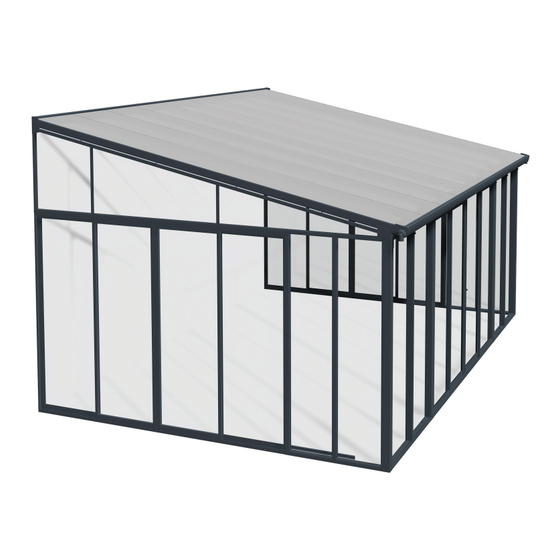 Palram Canopia SANREMO 13x14/4x4.2 Manuals