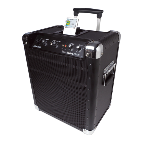 Alesis Transactive Mobile PA System Quick Start Owner's Manual