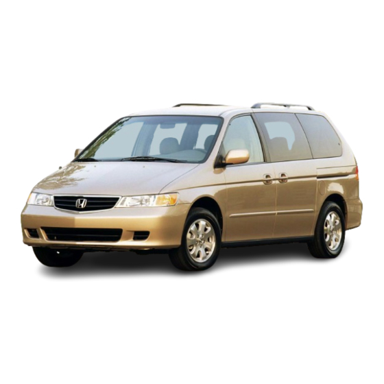 Honda 2003 Odyssey Owner's Manual