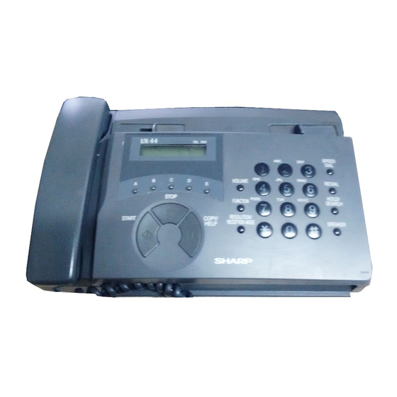 Sharp FO-55 Service Manual