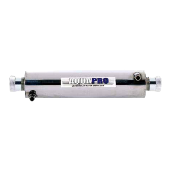 Aquawise AquaPro Installation And Maintenance Booklet
