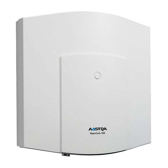 Aastra OpenCom 100 Series Mounting And Commissioning User Manual